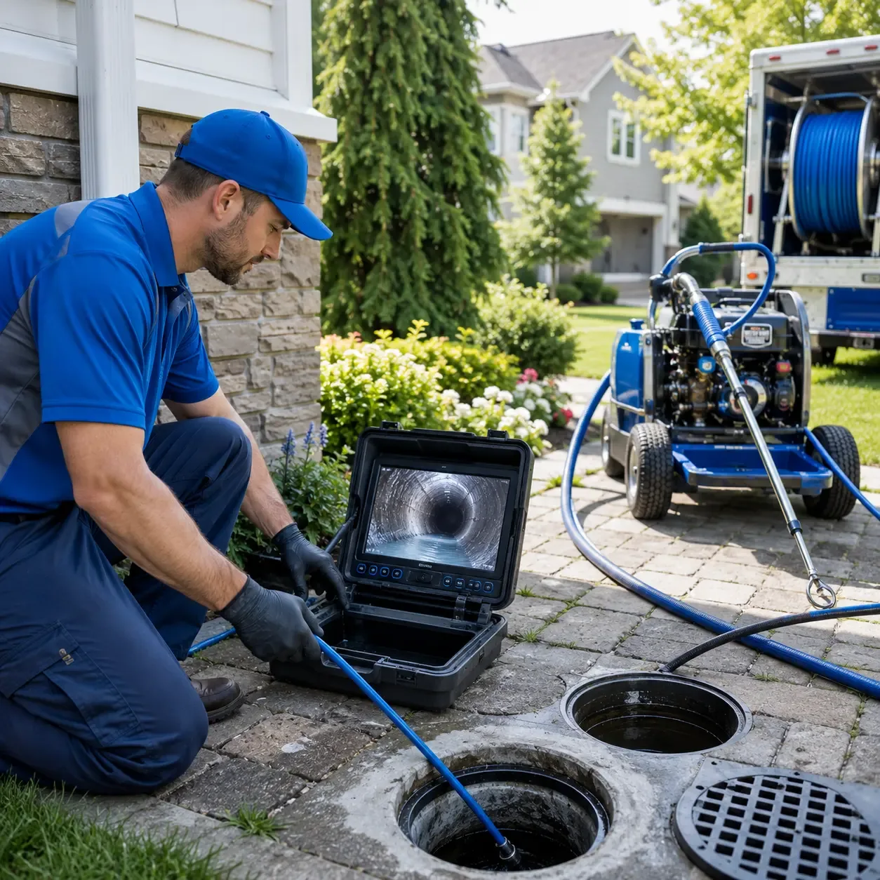 Outdoor drain cleaning professionals serving Willowbrook, IL